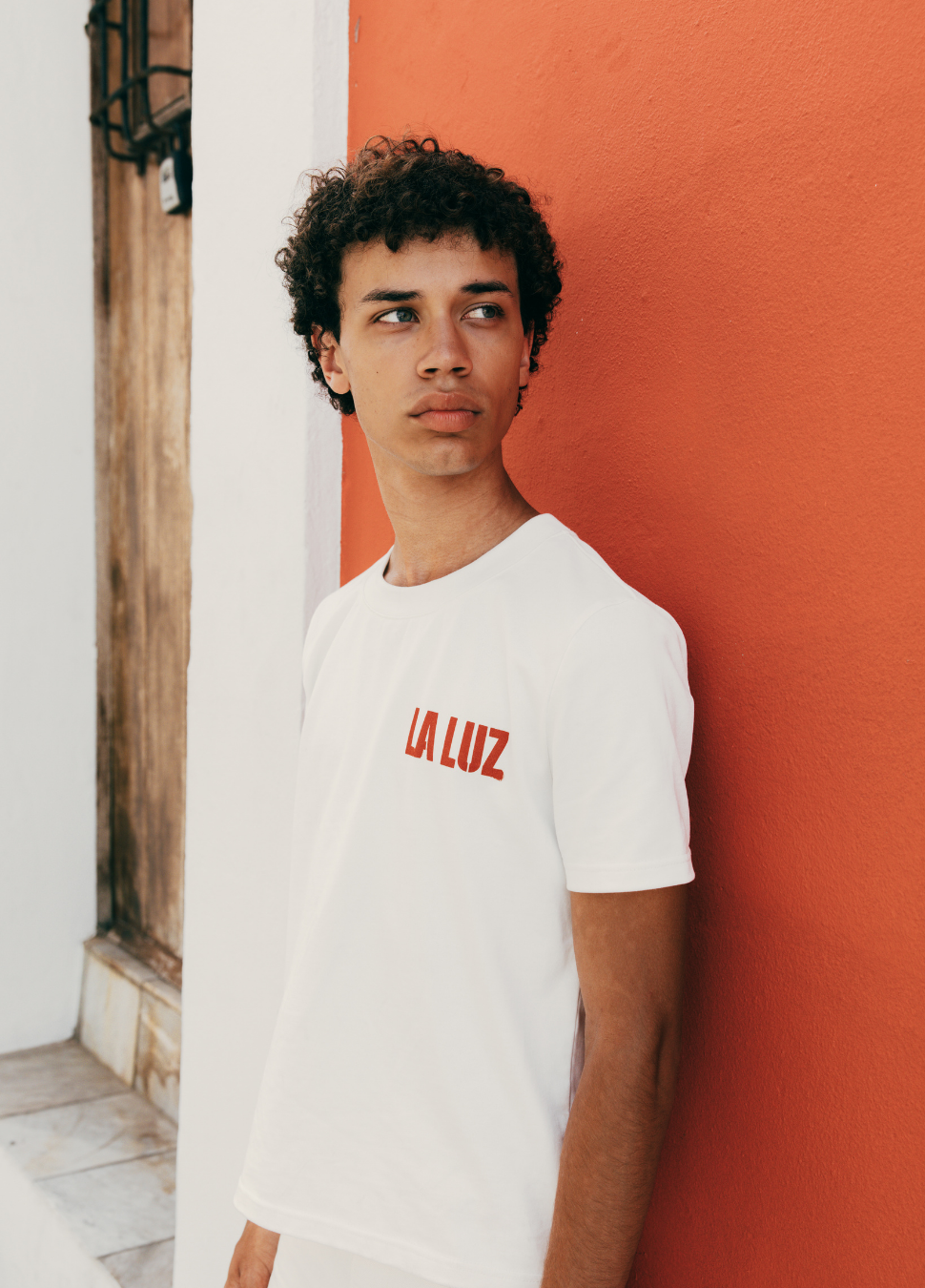 El plátano Crop Tee - White