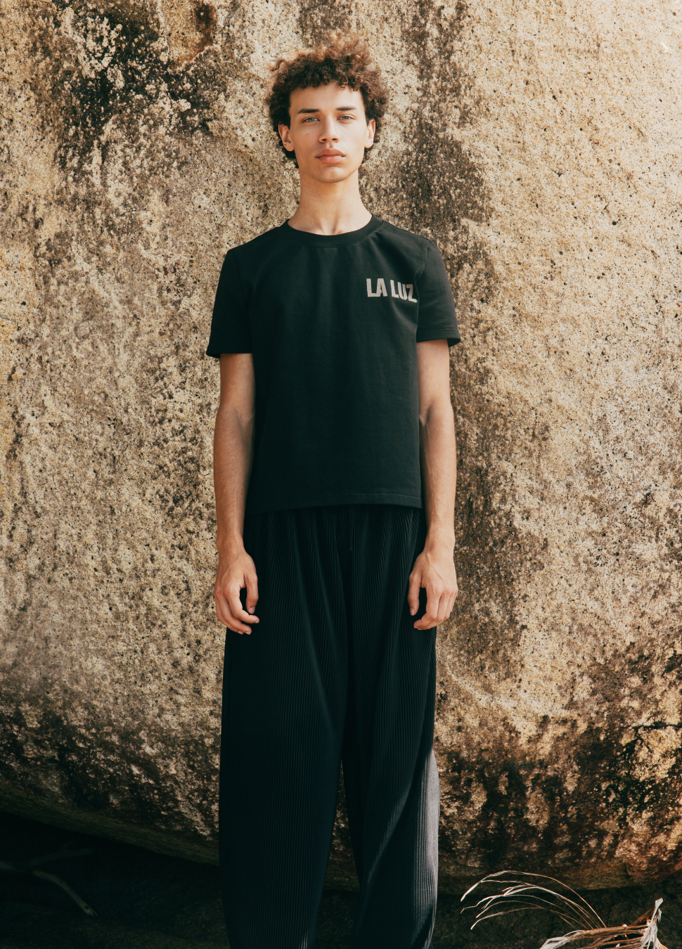 El plátano Crop Tee - Black