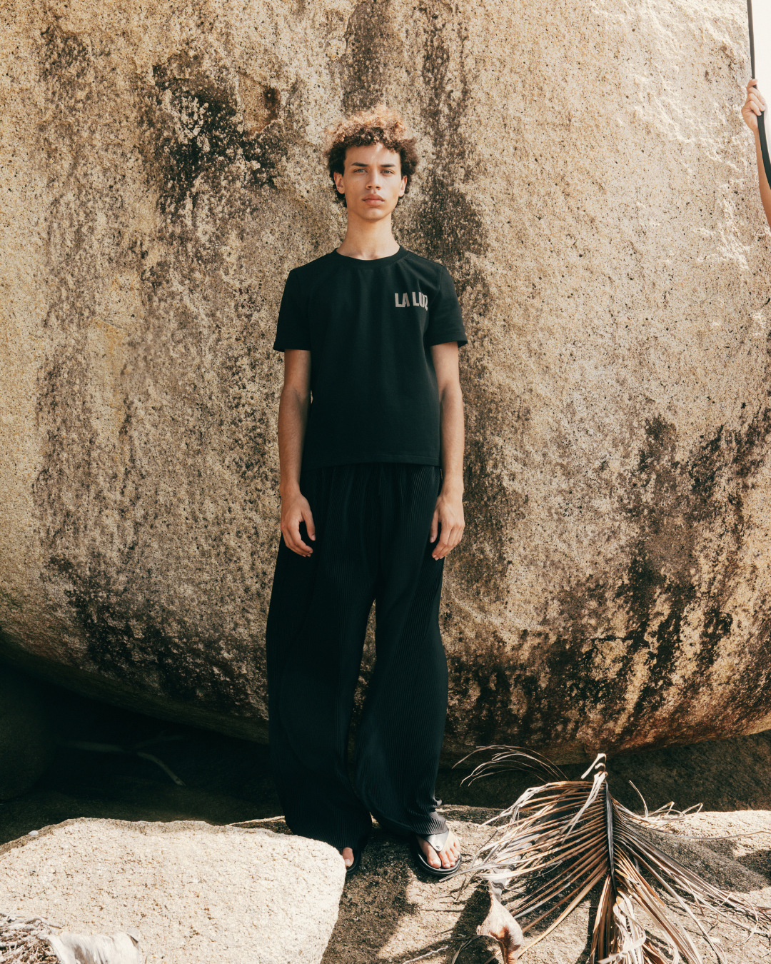 El plátano Crop Tee - Black